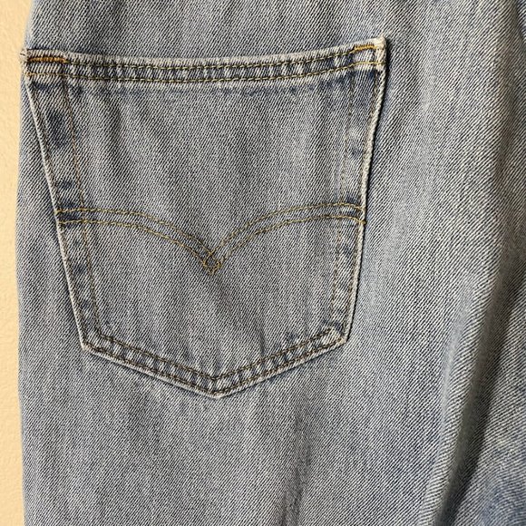 Levis Jeans Mens 36x30 Blue 550 Relaxed Fit Baggy Tapered Light Wash Denim - Picture 8 of 14